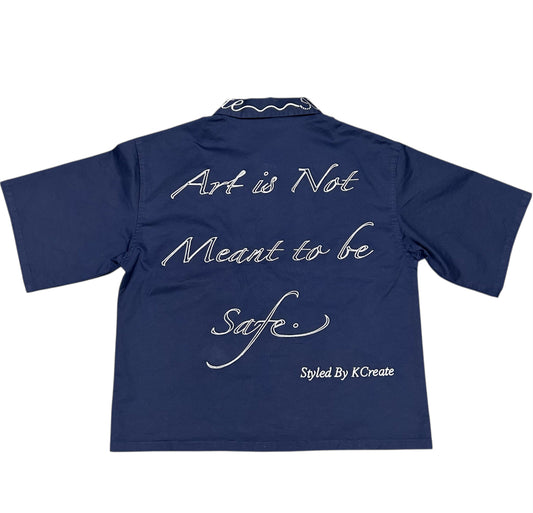 Dangerous Art Navy Blue Workman Shirt