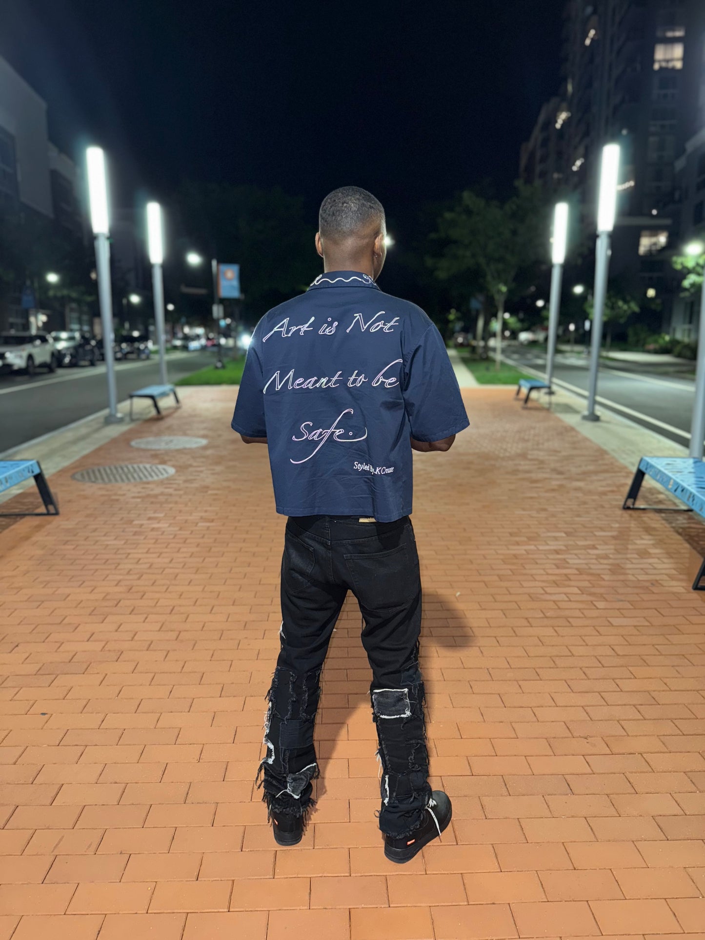 Dangerous Art Navy Blue Workman Shirt