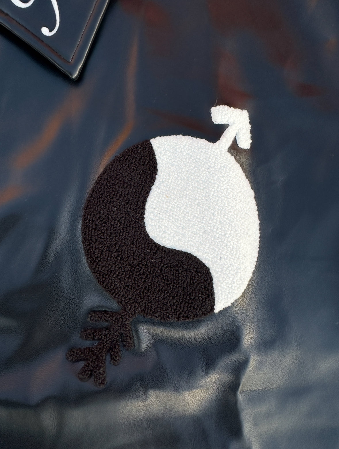 Black Diamond Cut Leather Shirt